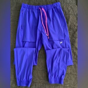 Fabletics Purple Joggers with Elastic Waistband and Cuffs